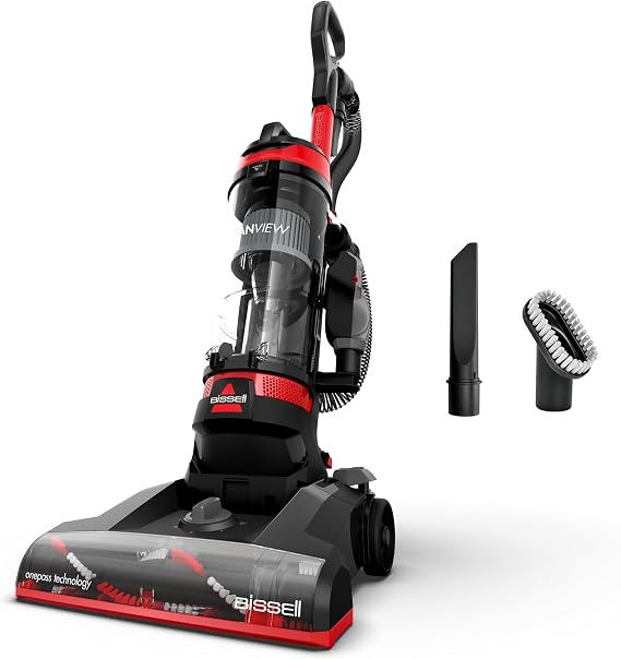 Bissell CleanView Compact Upright Vacuum, Lightweight Design for Apartments & Dorms, Powerful Suction with Removable Extension Wand & Scatter-Free Technology, 3508