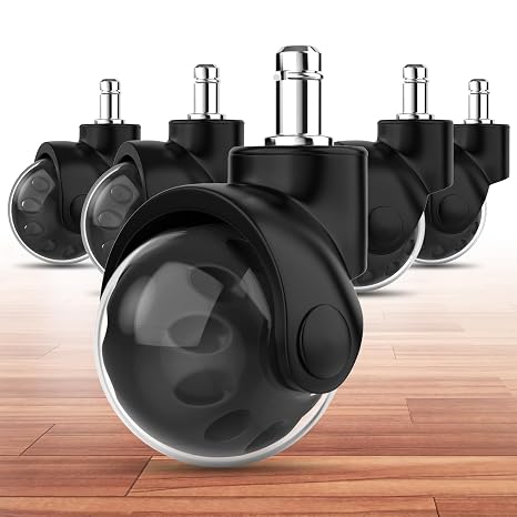Omyoffice Office Chair Ball Casters 2", 2000LBS Set of 5, Smooth Rolling