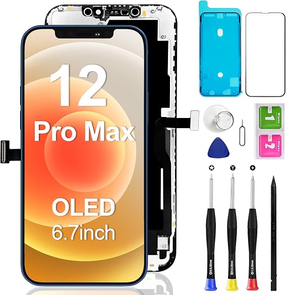 for iPhone 12 PRO MAX Screen Replacement OLED 6.7 Inch 3D Touch Display