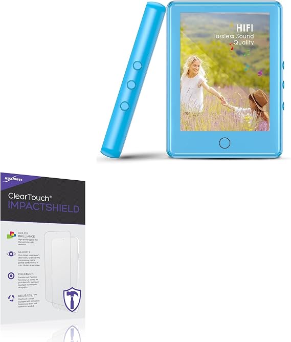 BoxWave Screen Protector Compatible with YFFIZQ Blue 96GB - ClearTouch ImpactShield (2-Pack), Impenetrable Screen Protector Flexible Film
