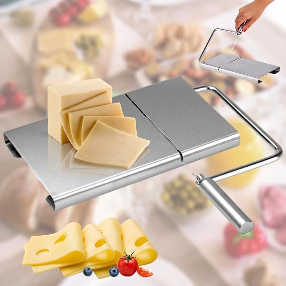 Wire Cheese Slicer for Effortless Cutting: Lever Design