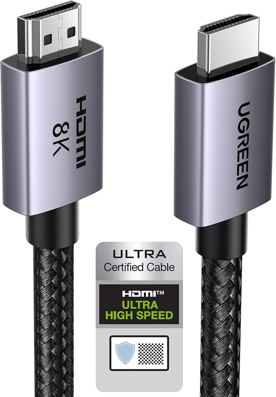 UGREEN 8K HDMI 2.1 Cable 48Gbps 10FT, Certified Ultra High Speed HDMI Cord