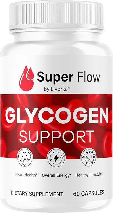 Super Flow Glycogen Capsules - Official SuperFlow Advanced Glycogen Support Pills - Maximum Strength, Natural Formula Vitamins for Overall Health & Wellness Reviews, 60 Capsules for 1 Month