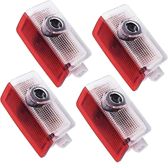 4pcs Car Door Projector for Mercedes Benz Logo Lights - Door Projector Lights for A B C E M G AMG er W166 W176 W205 W212, HD LED Original Logo Light, Car Welcome LED Light Logo