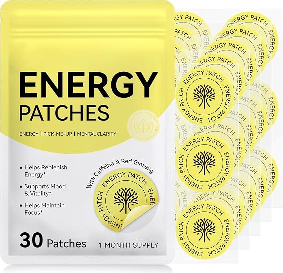 Berberine Patches for Women and Men, with Cinnamon, Pomegranate, 8-Hour Long-Lasting Formula Support, Applied to Various Parts of The Body, 30 Patches (2Box-60patches)