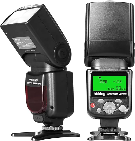 VK750II TTL Flash Speedlite with LCD Screen for Canon DSLR Camera
