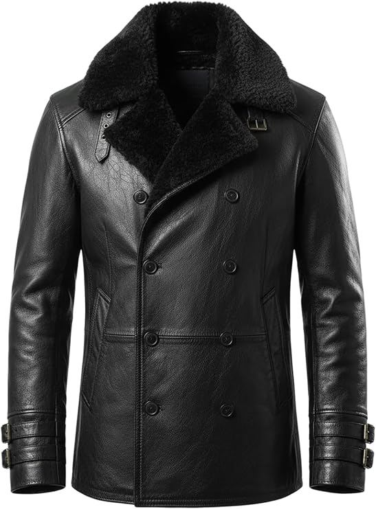 Leon Kennedy Requiem Jacket - Black Real Leather, Resident RE 9 Evil Cosplay Costume