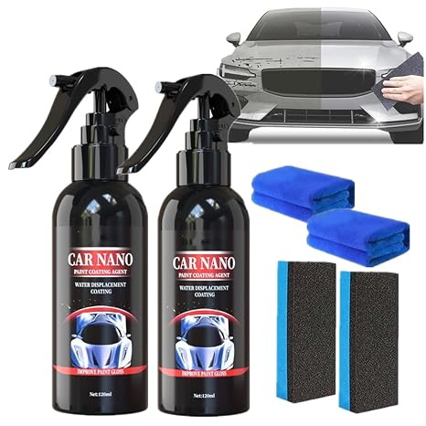 Nano Car Spray - Scratch Repair & Auto Nano Ceramic Coating (120ML, 2PCS)