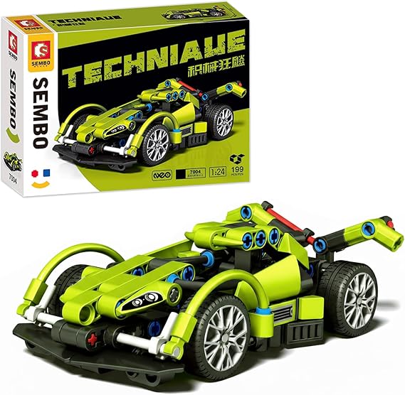SEMBO Technic Motorcycle and Car Model Kit Building Set for Adults, Teens, Boys & Girls Display Collection Gift - 701102 (Essenza SCV12)