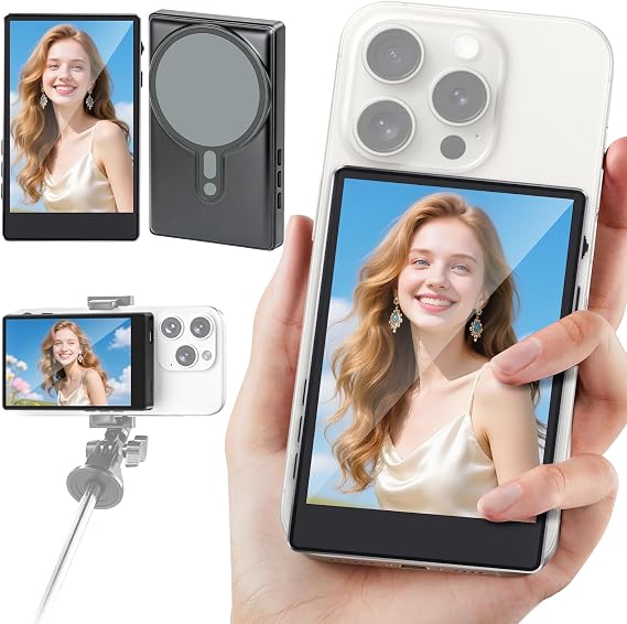 Vlog Selfie Monitor Screen, Screen Mirroring for iPhone