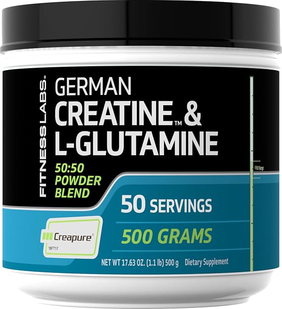 Fitness Labs German Creatine and L-Glutamine | 1.1 lbs