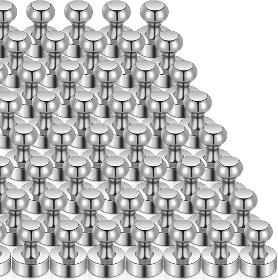 MAGXCENE 50 Pack Fridge Magnets, Small Strong Refrigerator Neodymium Magnets for Whiteboard, Office, Classroom, Kitchen, Adults, Home