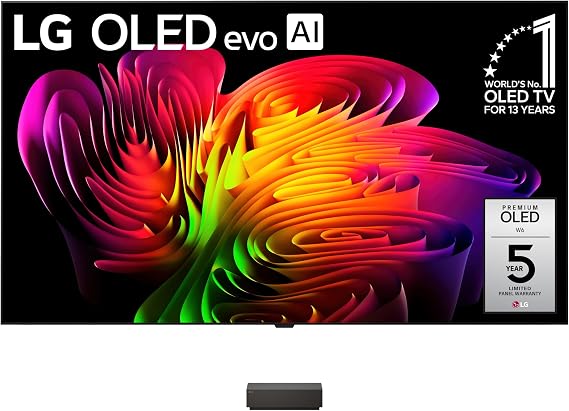 LG 83-Inch Class OLED evo AI 4K W6 Wallpaper Series Smart TV w/Dolby Atmos, Dolby Vision, HDR10, AI Super Upscaling 4K, Filmmaker Mode, Wow Orchestra, Compatible with Alexa (OLED83W6PUA, 2026)