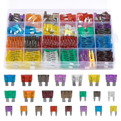 Car Fuses Assorted Kit 301Pcs, 150 Mini Blade Fuse Assortments Automotive + 150 Standard Mixed Fuses + Puller, Car Fuse Set Mixed for Automotive Replacement Standard Cars Fusess - 11 Types (2A-40A)