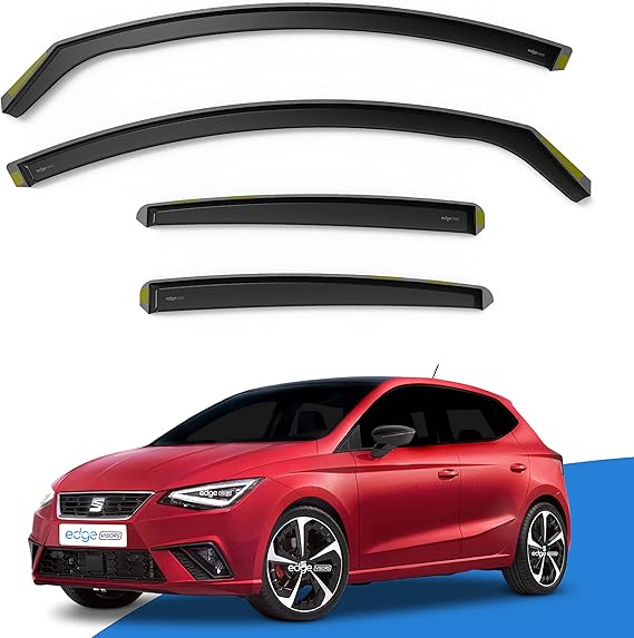 EdgeVisors Wind Deflectors for SEAT Ibiza MK5 KJ 5 Door Hatchback 4pc