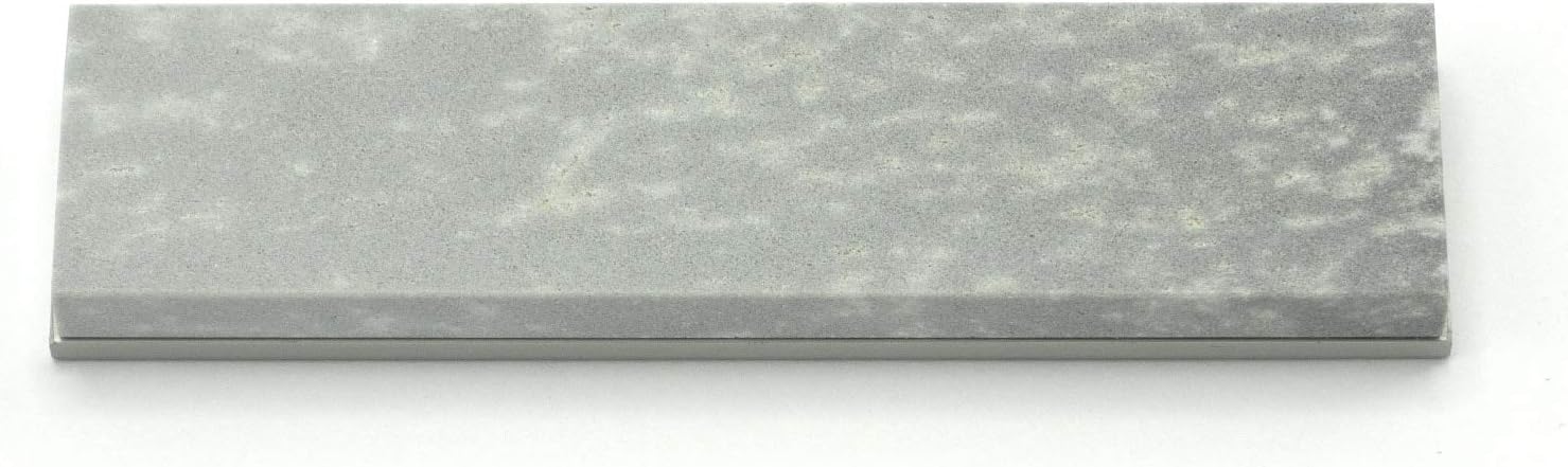 Hard Arkansas Whetstone 4" x 1" x 0.25" American Natural Sharpening Stone with Aluminum Mounting of Estimated 2500 grit for KME