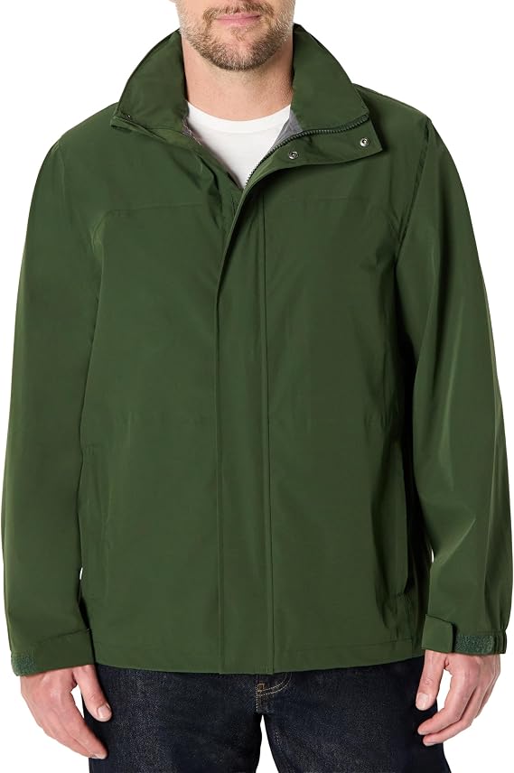 Amazon Essentials Men's Waterproof Packable Rain Jacket