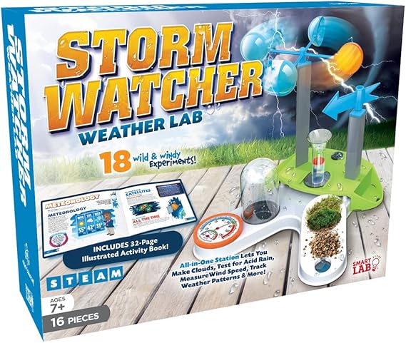 SMARTLAB Toys Storm Watcher Weather Lab with 18 Wild and Windy Experiments