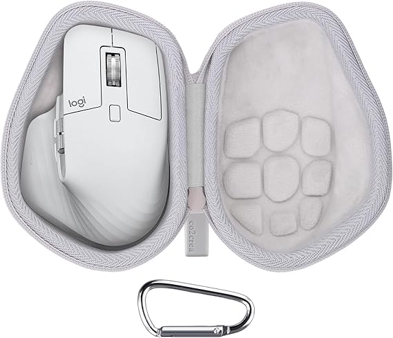 co2CREA Hard Travel Case for Logitech MX Master 4/Master 3S/3 Mouse, Grey