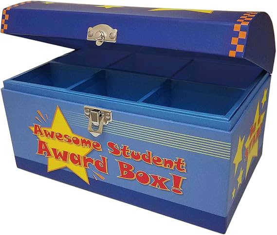 Treasure Chest Box for Teachers and Classroom Toy Prizes for Star Students