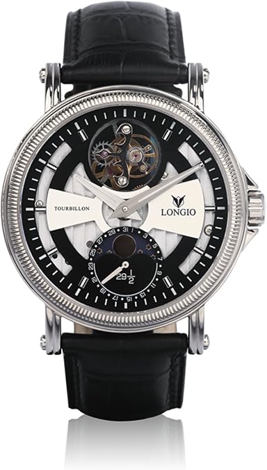 LONGIO_Limited Edition Flying Tourbillon Watches with Moon Phase Luxury Watches