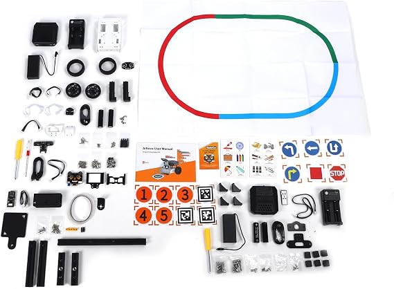 AI Robot Car Kit with Visual Recognition for Beginners Teens, Advanced Motor System for Obstacle Avoidance, Portable Design
