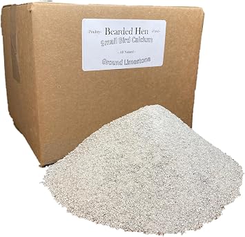 Small Bird Calcium Carbonate - Fine Ground All Natural Limestone - Egg Strength - Pullet, Quail, Pigeon, Parakeet, Cactus, Cacti Seed Germination 19 Pounds
