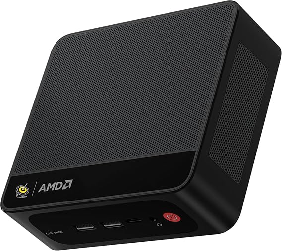 Beelink SER5 MAX Mini PC AMD Ryzen 7 7735HS 8C/16T bis zu 4.75GHz 24GB LPDDR5 RAM 1TB M.2 NVME SSD Windows 11 Pro 4K Triple-Display(HDMI/DP/Type-C) BT5.2 WiFi6 2.5G LAN