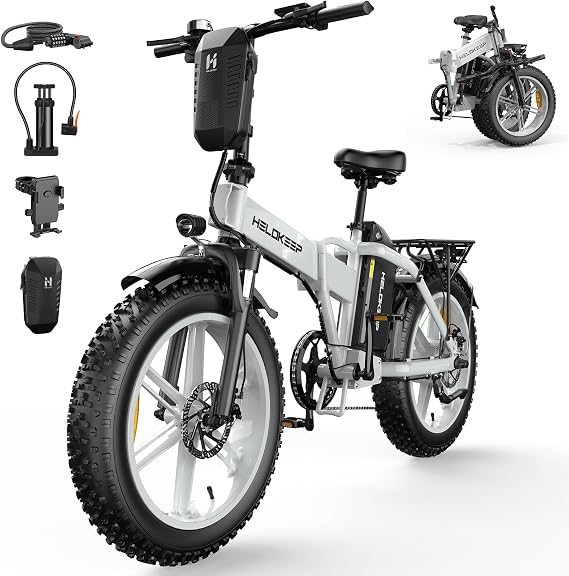 HiKeep Folding Electric Bike for Adults 750W Brushless Motor