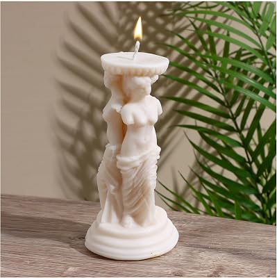 Soy Wax Candle Aphrodite 8x8x15 cm - Handcrafted Scented Candle - Home Decor Aromatherapy Candle
