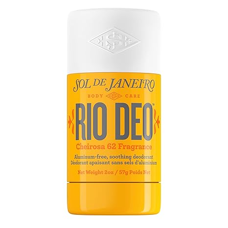 Sol de Janeiro Rio Deo - Refillable Aluminum Free Deodorant | Aluminum Free, Baking Soda Free, Prevents Odor, Soothing & Moisturizing, Gently Exfoliates, Evens Skin Tone