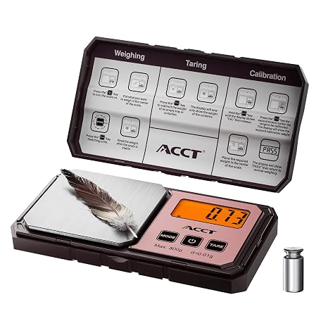 Digital Pocket Scale 300g x 0.01g, High-Precision Gram Scale