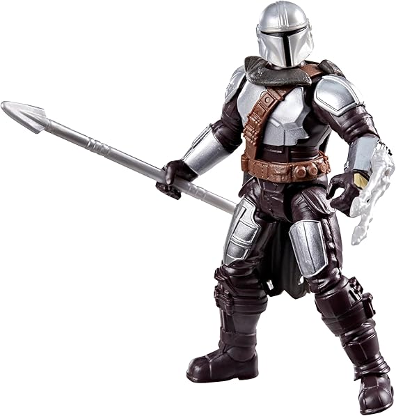 Star Wars ActionVerse The Mandalorian 11 cm'lik Aksiyon Figürü ve Aksesuarları, Yeniden Kullanılabilir Aksesuar Saklama Rafı, 4 Yaş ve Üzeri Kız ve Erkek Çocuklar için Oyuncaklar