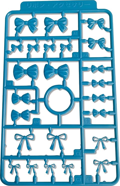 Plum Modeling Supply: Ribbon Accessory 3 (Blue) Non Scale Model Kit