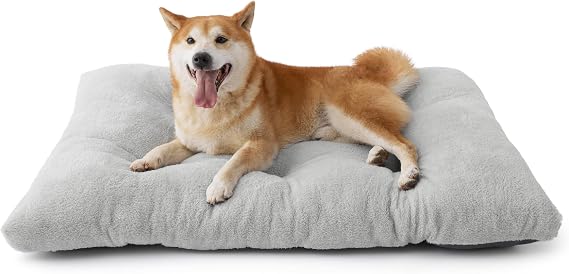 Bedsure Washable Dog Crate Beds Large Sized Dog, Fluffy Pet Pillow, 35x23