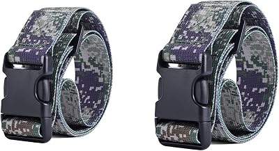 2PCS Tactical Belts, Canvas Quick Release Tactical Belt Wide Waist Belt With Plastic Buckle For Men And Women