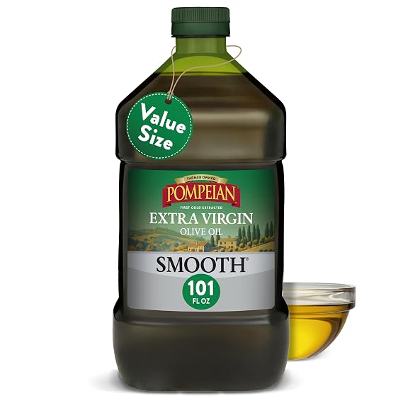 Pompeian Smooth Extra Virgin Olive Oil - 101 fl oz (3 L)