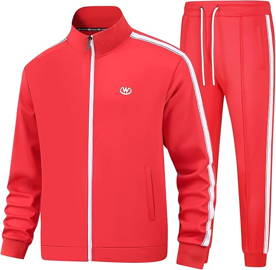 Men's Tracksuits Set Long Sleeve Causal Full Zip Running Sports Sweatsuit for Men 2 Piece Outfits