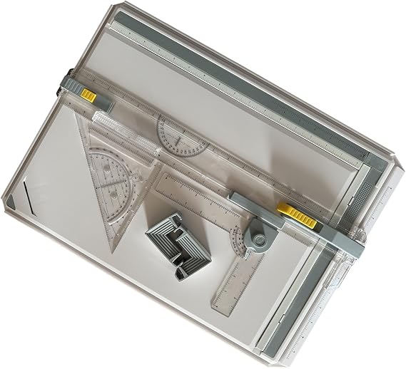 A3 Drawing Board Drafting Table Drawing Tool Set Adjustable Angle Multifunctional Sliding Ruler Drawing Board Table