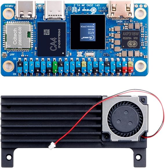 OrangePi Zero3W 12GB LPDDR5 AllWinner A733 Octa-core Single Board Computer with 3 Tops NPU, WiFi 6.0/Bluetooth 5.4, Development Board Run Linux/Debian/Ubuntu/Android(12GB)