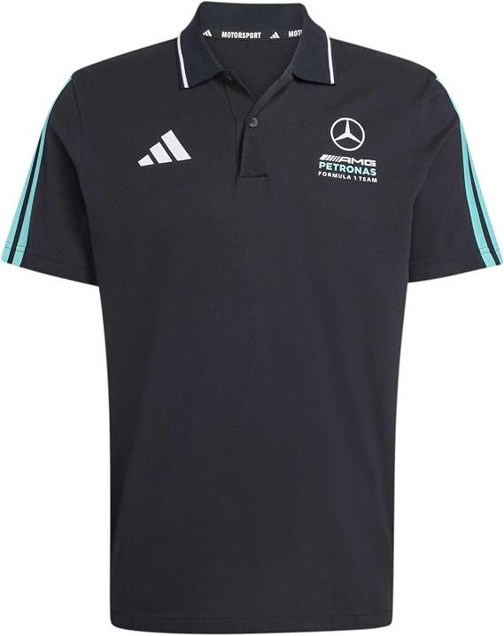 adidas Mercedes - AMG Petronas Formula One Men's DNA Polo Shirt (XS) Black