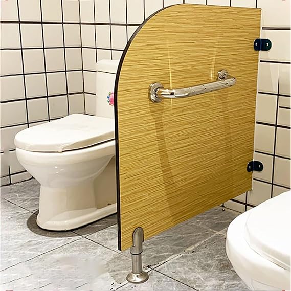 Children's Urinal Screen Toilet Partition, Kindergarten Toilet Privacy Partition Wood Divider Screen, Urinal Waterproof Board Wall Divider Partition (Size : 60x60cm)