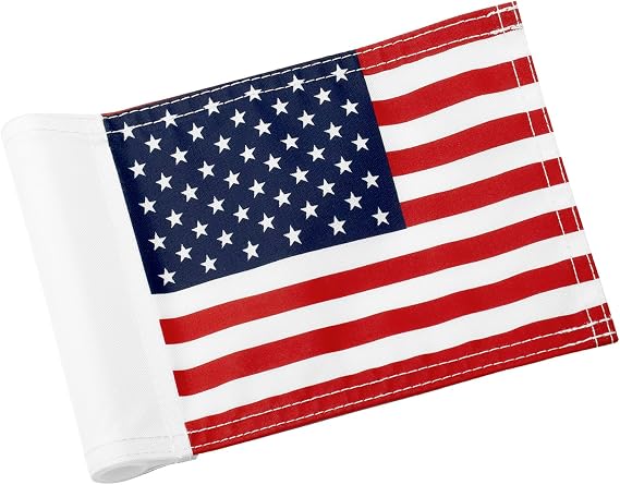 KINGTOP USA Mini Golf Flag, 6 x 8 in, Double-Sided 420D Nylon