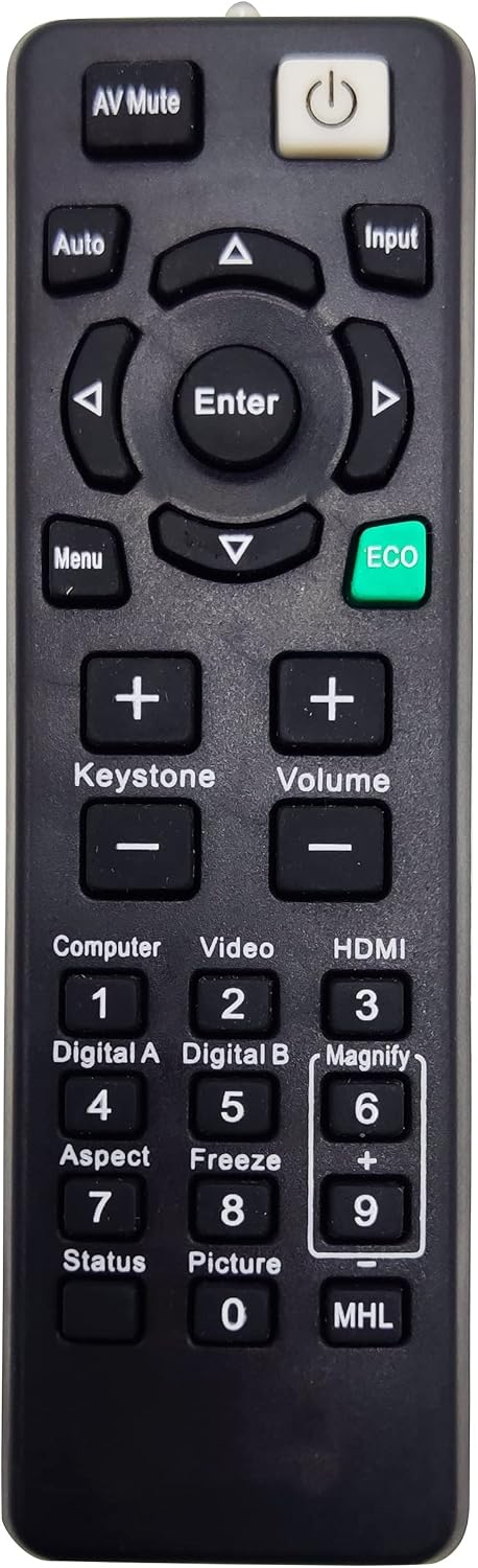 Remote Controller for Ricoh Projectors PJ HD5451, PJ S2440, PJ WX2440, PJ WX5461, PJ WX5770, PJ WXL5670, PJ X100ST, PJ X2440, PJ X2650, PJ X2670, PJ X2680, PJ X2690, PJ X5461, PJ X5770