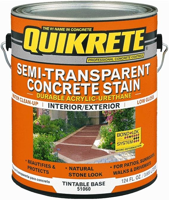 1 Gallon Valspar 82060 Tint Base Concrete & Masonry Semi-Transparent Concrete Stain