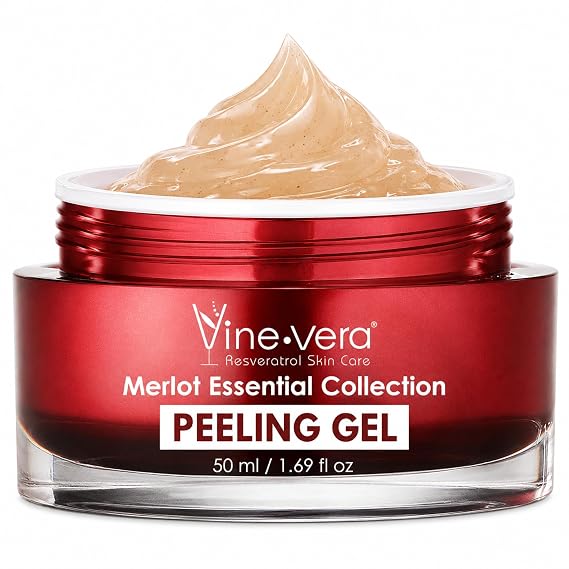 Vine Vera Merlot Facial Peeling Gel - With Walnut Powder & Resveratrol