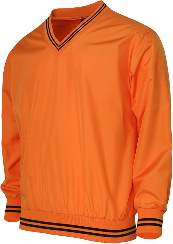 BCPOLO Men's V Neck Golf Wind Shirt Athletic Windbreaker V Neck Shirt