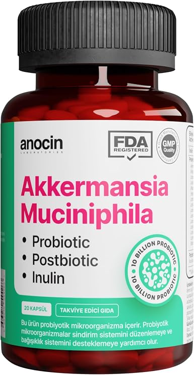 Anocin Akkermansia Probiyotik, 20 Kapsül