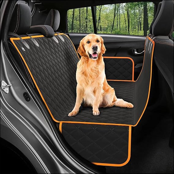 Dog Car Seat Cover for Back Seat for VW Touareg 2 2008-2009 Touareg Hybrid 2011-2013, Back Seat Extender for Dogs Dog Seat Cover for Back Seat Non-Slip Scratchproof Pet Protection,B