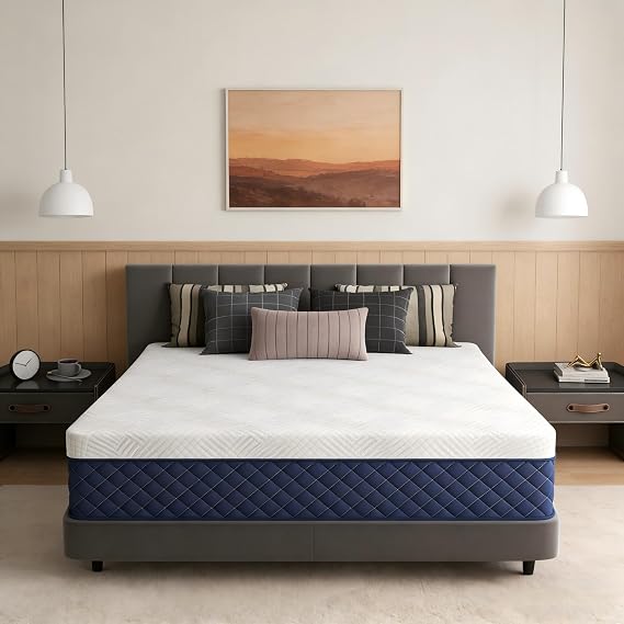 Queen Mattress, 14 Inch Queen Size Mattress in a Box, Hybrid Mattresses for Pressure Relief, Pocket Springs Mattresses, Firm